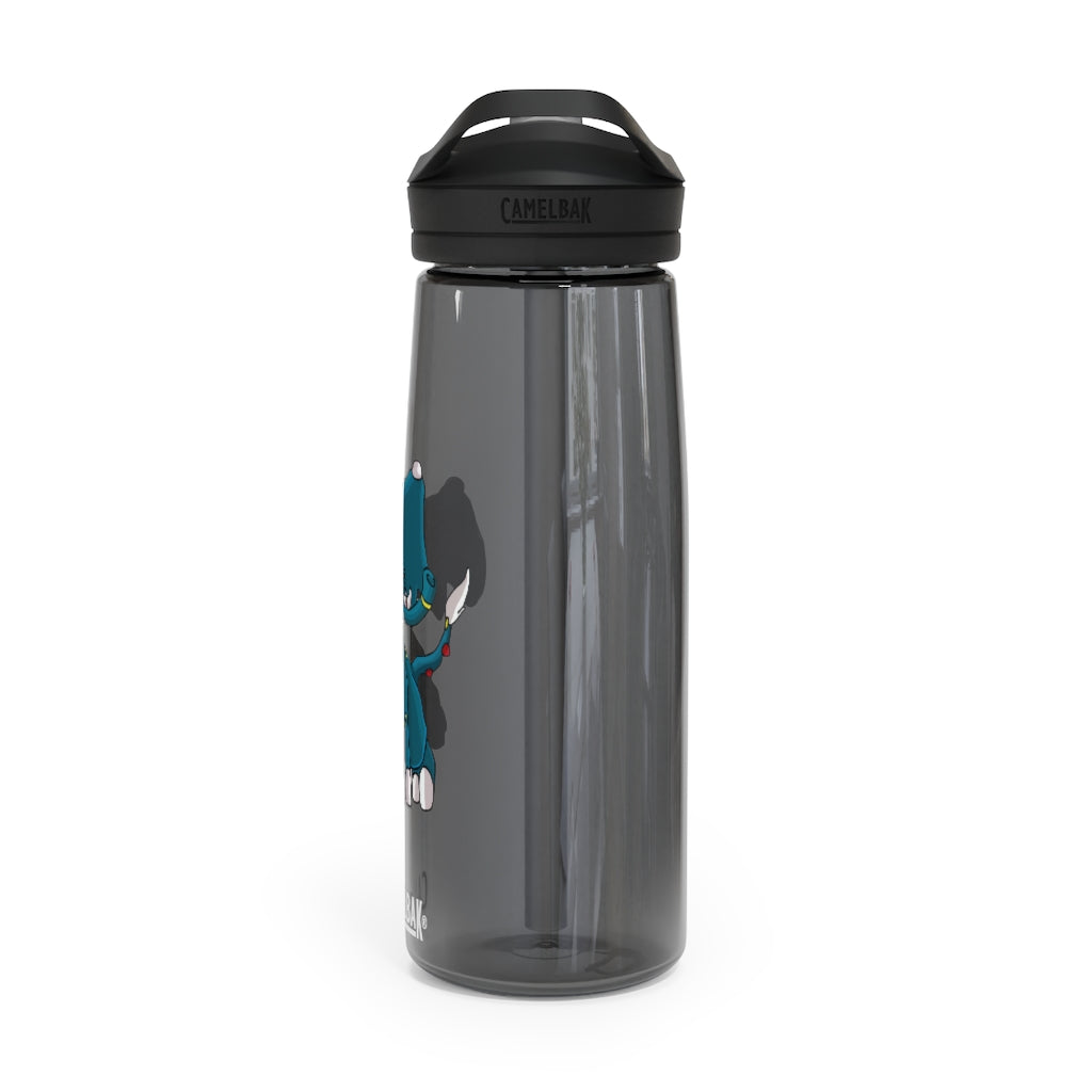 Tuskhann CamelBak Eddy® Water Bottle in 20oz and 25oz sizes, showcasing its durable Tritan™ material and spill-proof design.